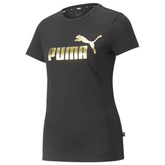 Puma Γυναικεία κοντομάνικη μπλούζα Essentials+ Metallic Logo Tee
